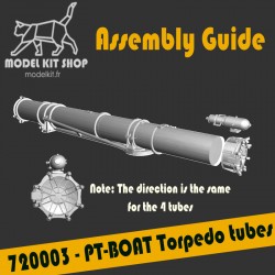 1:72 - WW2 PT-BOAT Tubes lance torpille (Revell  05147/05175)