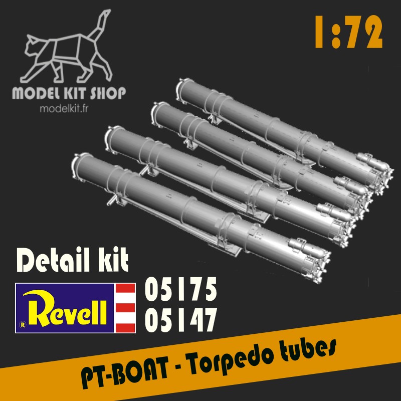 1:72 - WW2 PT-BOAT Torpedo tubes (Revell 05147/05175)