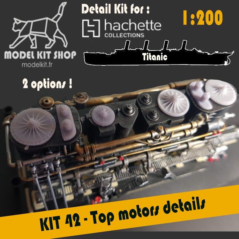 KIT 42 - Details haut moteur (2 versions) KIT 42 - Details haut moteur (2 versions)