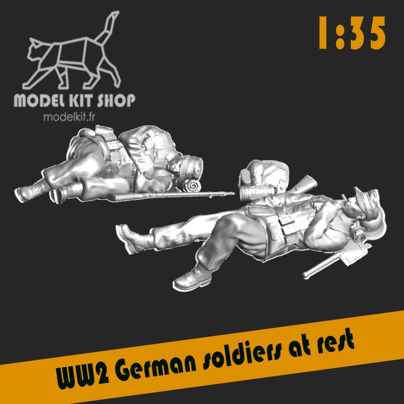 1:35 - WW2 Soldats allemands au repos