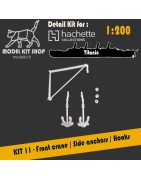 KIT 11 - grúa frontal / anclas laterales / Crochets