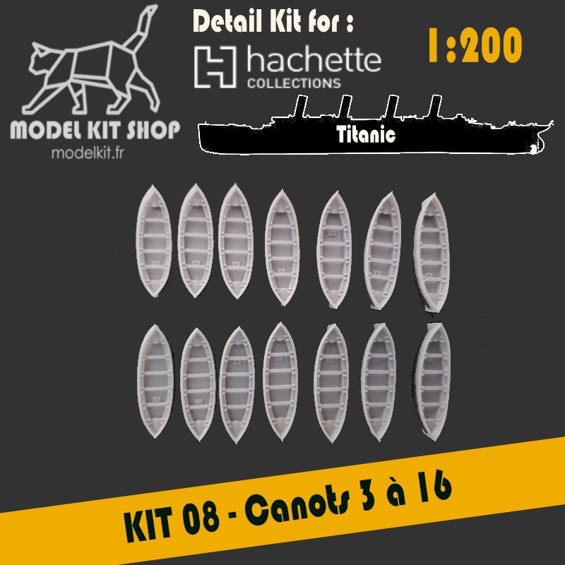 KIT 08 - Canoe da 3 a 16