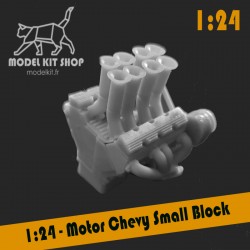 1:24 - Motor Chevy pequeño...