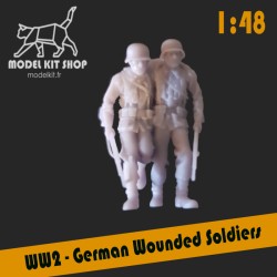 1:48 Serie - WW2 Soldats Allemands Blessés