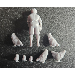 1:35 - WW2 Boy with chickens