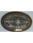 1:6 - Titanic Plaque "Harland & Wolff" constructores e