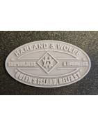 1:6 - Titanic Plaque "Harland & Wolff" constructores e