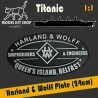 1:1 - Titanic Plaque "Harland & Wolff" Shipbuilders & Engineers