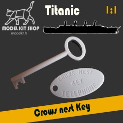 Titanic - Reproduction de la clef de la boite à jumelle