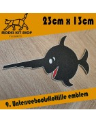 23cm x 13 cm - 9. Unterseebootsflotille Emblem "Das Boot - U96"