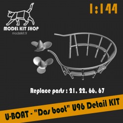 1:144 - U-BOAT detallando KIT U96 "Das Boot" para Revell (05675)