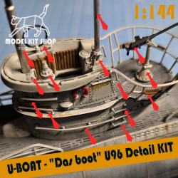 1:144 - U-BOAT detallando KIT U96 "Das Boot" para Revell (05675)