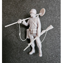 1:35 - WW2 American soldier with metal detector