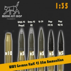 1:35 - KwK 43 88mm Shells