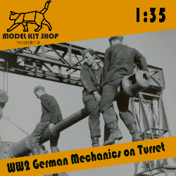 1:35 - WW2 Mécaniciens Allemands sur une tourelle de char