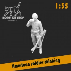Serie 1:35 - Soldato americano che beve WW2
