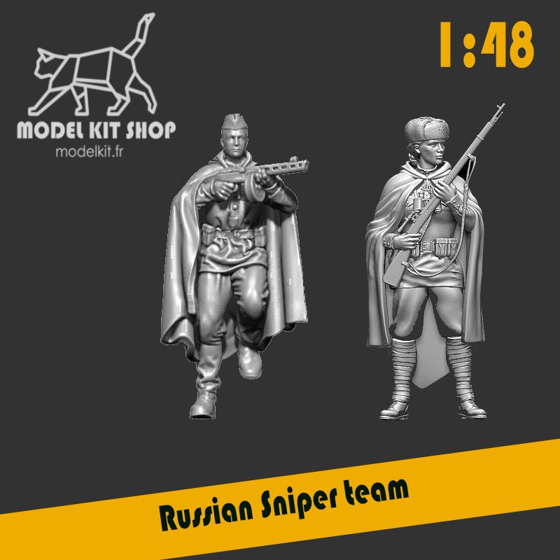 1:48 - WW2 Russian Sniper Team