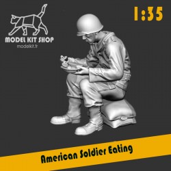 1:35 - Amerikanischer Soldat beim Essen WW2