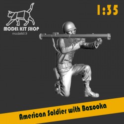 1:35 - WW2 American soldier Bazooka