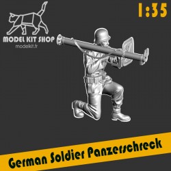 1:35 - WW2 German soldier shooting with a panzerschreck 1