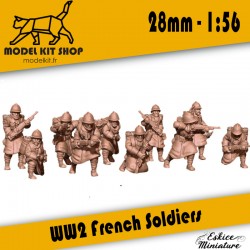 28mm / 1:56 - WW2 -  Französische Infanterie