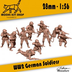 28mm / 1:56 - WW2 -  Soldati tedeschi