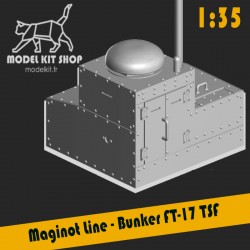 1:35 - Linea Maginot - WW2 - Bunker TSF (torretta FT-17)