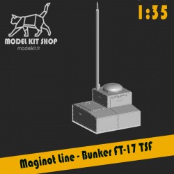 1:35 - Linea Maginot - WW2 - Bunker TSF (torretta FT-17)