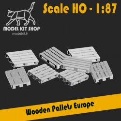 HO (1:87) - Wooden pallets...