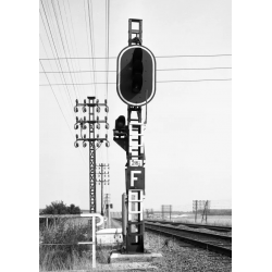 0 (1,43.5) - SNCF Signalisation 3 feux sur mat type 1936