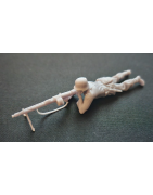 1:35 - WW2 German Soldado tiro con MG42