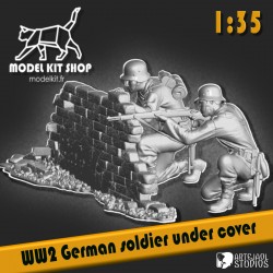 copy of 1:35 – WW2 Deutscher Soldat feuert ein MG42 ab