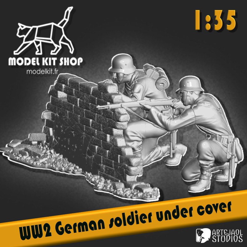 1:35 - WW2 Soldats Allemands à couvert