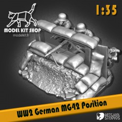 1:35 - Diorama German Soldiers with MG42 WW2