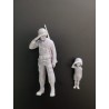 1:35 Serie - WW2 Soldat Américain saluant un enfant