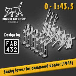 0 (1:43,5) - 12 leviers Saxby (modèle 1945) pour poste