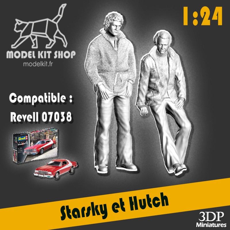 1 24 Starsky y Hutch Compatible Revell 76 Ford Torino