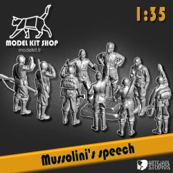 1:35 - Discorso di Mussolini della Seconda Guerra Mondiale alle sue truppe