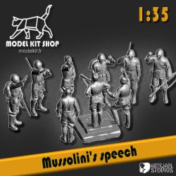 1:35 - Discorso di Mussolini della Seconda Guerra Mondiale alle sue truppe