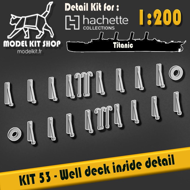 KIT 53  Details of the edges of the front hold bridge