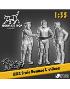 1:35 - WW2 Afrika korps - Erwin Rommel & officers