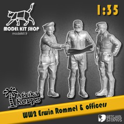 1:35 - WW2 Afrika korps - Erwin Rommel & officers