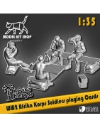 1:35 - WW2 Afrika korps - Soldados alemanes jugando cartas