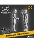 1:35 - WW2 Afrika Korps - Soldados alemanes bebiendo