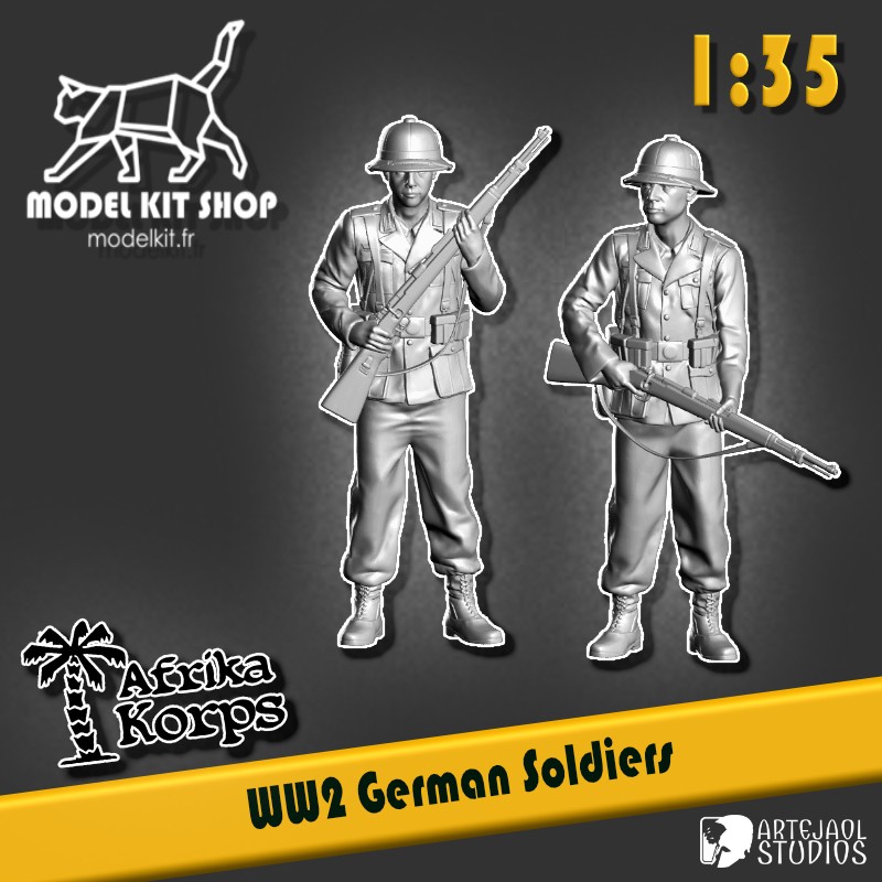 1:35 - WW2 Afrika Korps - German Soldiers