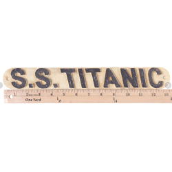 1:1 - Reproducción de Placa de Canoa de Rescate Titanic