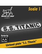 1:1 - Reproducción de Placa de Canoa de Rescate Titanic