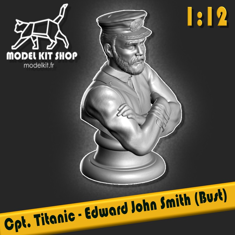 1:12 – Kapitän der Titanic – Edward John Smith (Büste) 1:12 – Kapitän der Titanic – Edward John Smith (Büste)