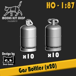 HO (1:87) - Bombole di gas (2 tipi) x20