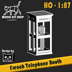 HO (1:87) – French telephone booth